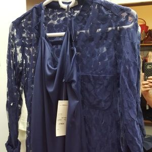 NY Collection two-piece blouse